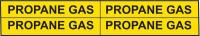 5ADR1 Pipe Marker, Propane Gas, Y, 3/4 to2-3/8 In