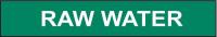 5ADR6 Pipe Marker, Raw Water, Gn, 2-1/2to7-7/8 In