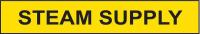 5ADX2 Pipe Marker, Steam Supply, 2-1/2to7-7/8 In