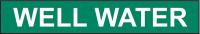 5AED5 Pipe Markr, Well Water, Gn, 2-1/2to7-7/8 In