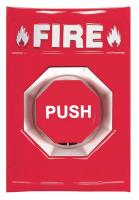 5AFN9 Fire Push Button, Red, ADA