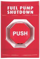 5AFP0 Fuel Pump Shutdown Push Button, Red, ADA