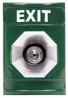 5AFR6 Exit Push Button, Key-To-Activate, Green