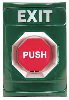 5AFT4 Exit Push Button, Turn-To-Reset, Green