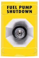 5AFT8 Fuel Pump Shutdown Button, Key, Yellow