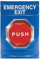 5AFX0 Emergency Exit Push Button, Blue, ADA