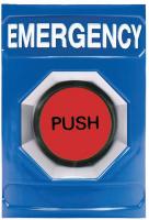 5AFX3 Emergency Push Button, Illuminated, Blue