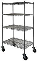 5AHE1 Wire Cart, 4 Shelf