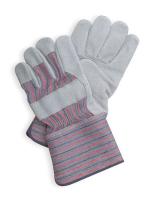 5AJ38 Leather Gloves, Gaunlet Cuff, S, PR