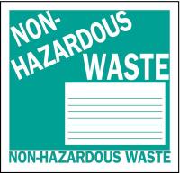 5AP83 Hazardous Waste Label, 6 In. H, PK 50