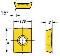 5ARR7 Carbide Mill Insert, LDHT 19 04 00PL 1030