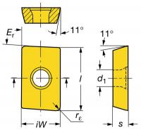 5ARU3 Carbide Mill Insert, APMT 16 04 08-M 4240