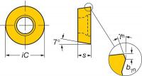 5ATH4 Turning Insert, RCMT 12 04 M0-SM 1115