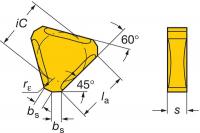 5ATK6 Carbide Mill Insert, TNHF 12 04 ANCA 4230