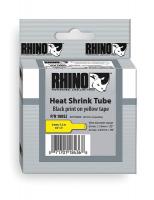 5AU19 Heat Shrink Tube Label, Black/Yellow