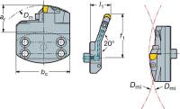 5AYH6 T-Max Turning Tool, SL70-CRSCR-35-09