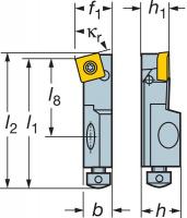 5AYN6 CoroTurn 107 Turning Tool, SSKCR10CA-09-M