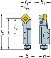 5AYN9 CoroTurn 107 Turning Tool, SSSCR12CA-12