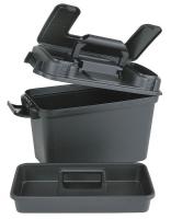 5AZC8 Dry Storage Box, L 13 In, W 6 3/4 In, Black