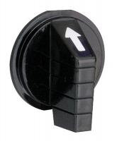 5B574 Selector Switch Knob, Lever, Black, 30mm