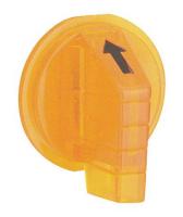 5B576 Selector Switch Knob, Lever, Amber, 30mm