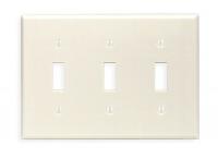 5C240 Plate, Wall, 3 Gang, Ivory
