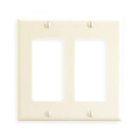 5C256 Plate, Wall, 2 Gang, Ivory