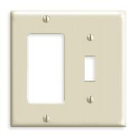 5C258 Plate, Wall, 2 Gang, Ivory