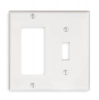 5C259 Plate, Wall, 2 Gang, White