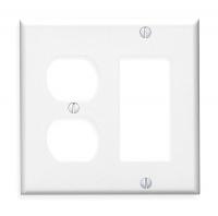 5C261 Plate, Wall, 2 Gang, White