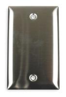 5C266 Wall Plate, 1 Gang, Silver