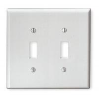 5C276 Plate, Wall, 2 Gang, White