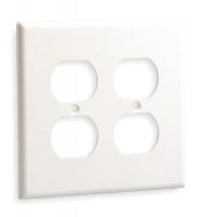5C247 Plate, Wall, 2 Gang, Ivory