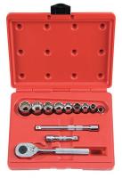 5C866 Socket Set, Std, SAE, 3/8Dr, 12Pt, 12Pc