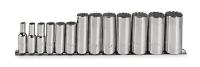 5C869 Socket Set, Deep, SAE, 3/8 Dr, 13 Pc