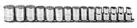 5C902 Socket Set, Metric, Std, 1/2Dr, 15 Pc