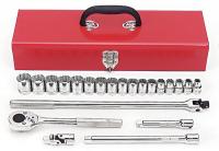 5C906 Socket Set w/Box, Metric, 1/2Dr, 54Pc