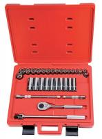 5C907 Socket Set, Metric, Combo, 1/2Dr, 31Pc