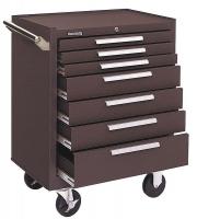 5CFF6 Tool Cabinet, 7 Dr, 27x18x35, Brown