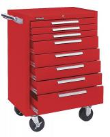 5CFF8 Tool Cabinet, 8 Dr, 27x18x39, Red