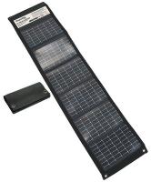 5CFY3 Solar Charger, Foldable, 4AA, Blk, 31.5x5.5