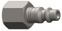 5CGW3 Coupler Plug, Steel, 1/2 FNPT, 1/2 Body
