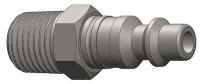 5CGW8 Coupler Plug, Steel, 1/4 MNPT, 1/4 Body