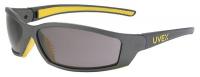 5CHD4 Safety Glasses, Gray, Scratch-Resistant