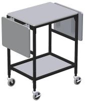 5CHN9 Adjustable Mobile Work Table, 54 In. L