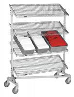 5CHV1 Nesting Wire Cart, 24 In. W, 48 In. L