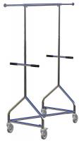 5CHV7 Garment Rack, Nesting, Height 56 to 73 In