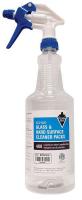 5CHW0 Empty Cleaner Bottle, 32oz, Blue, PK12