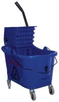 5CJH6 Mop Bucket and Wringer, Blue, Side Press