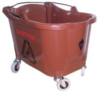 5CJJ4 Mop Bucket, 35 Qt., Brown, Polypropylene